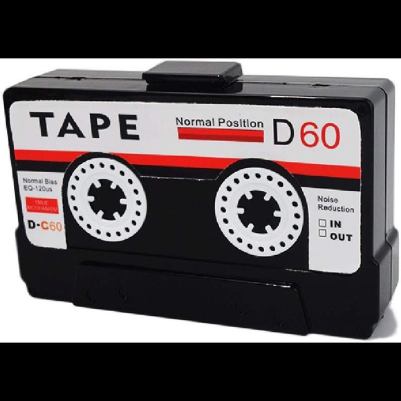 Cassie, Vintage Cassette Tape Clutch, Shoulder Bag - Picture 2 of 8